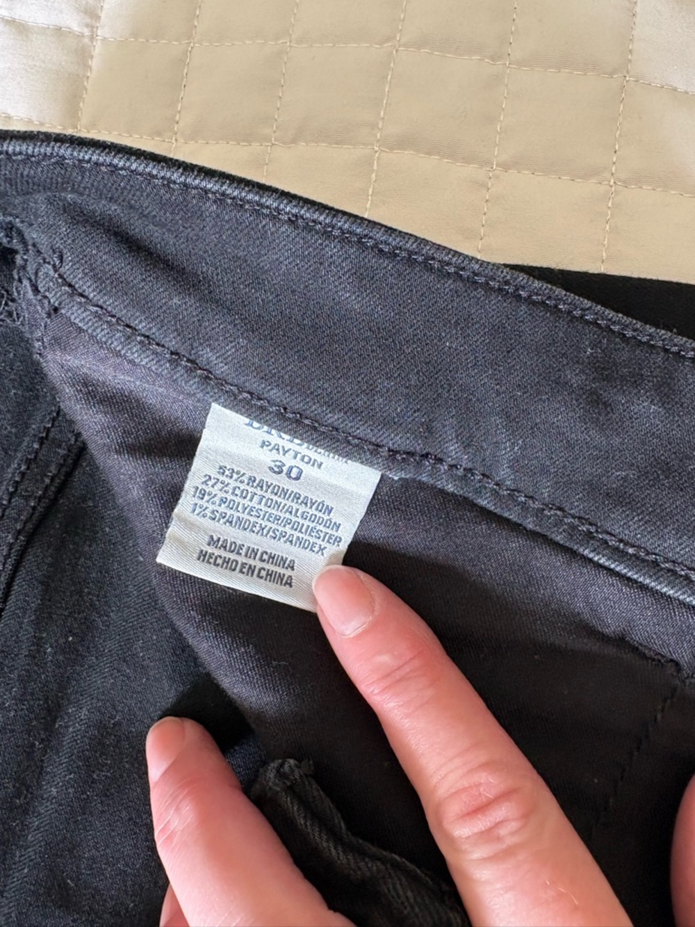 BKE Payton Dark Black Stretch Jeans - Picture 2 of 6